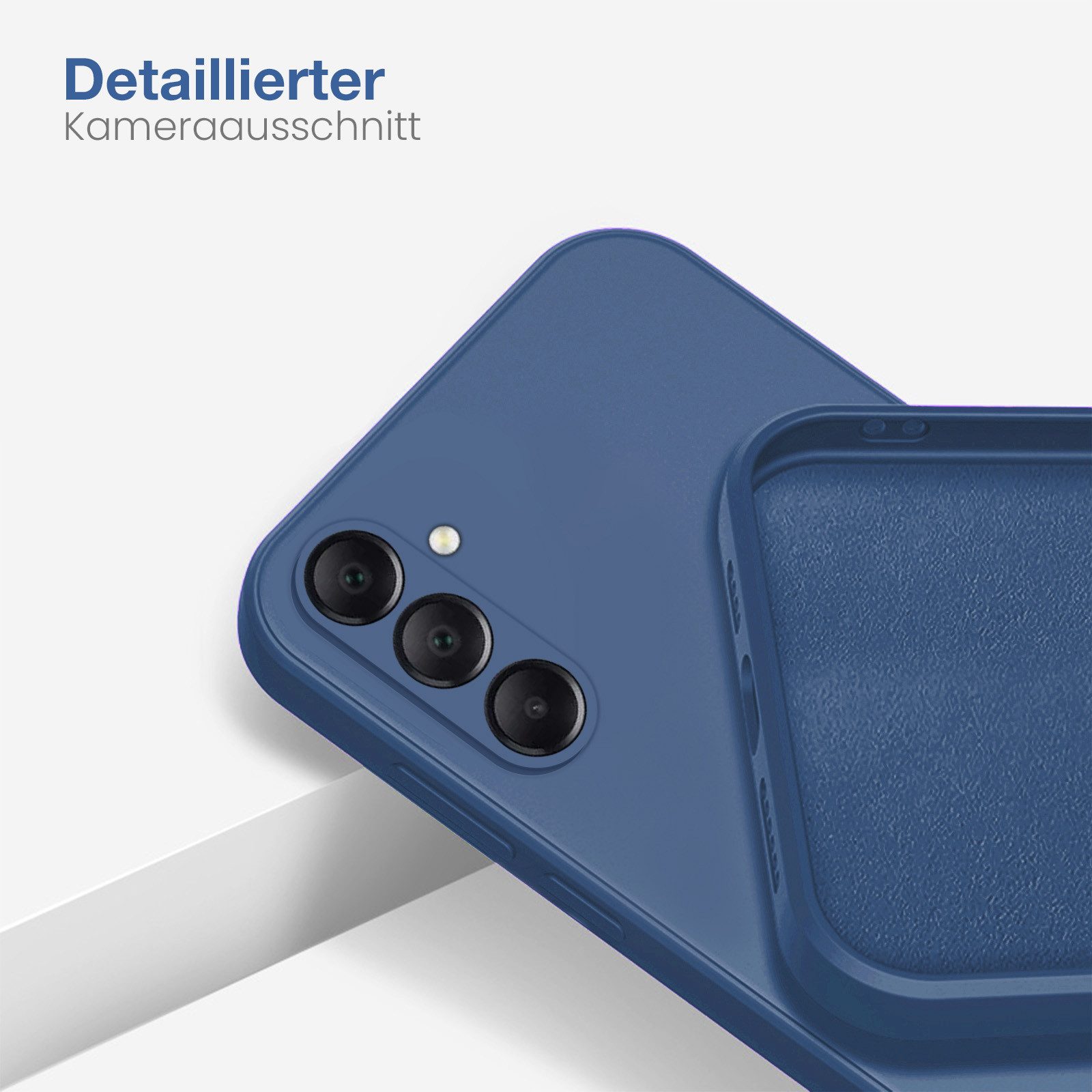 Tec-Expert Handyhülle SoftGrip Cover Hülle für Samsung Galaxy A15 5G, Handy Case Bumper integrierter Kameraschutz flexibel