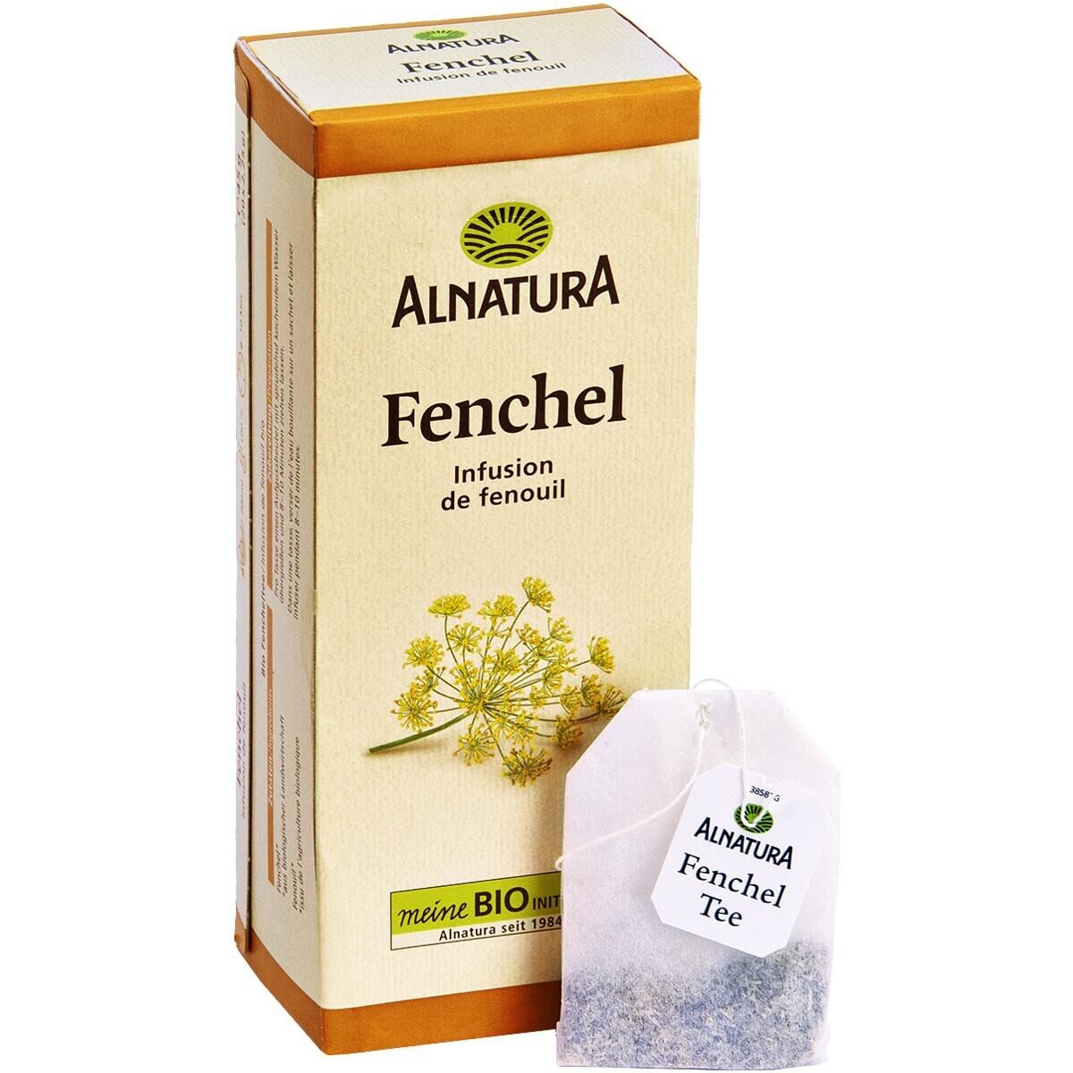 Alnatura Tee Fenchel, Kräutertee, 20 Aufgussbeutel
