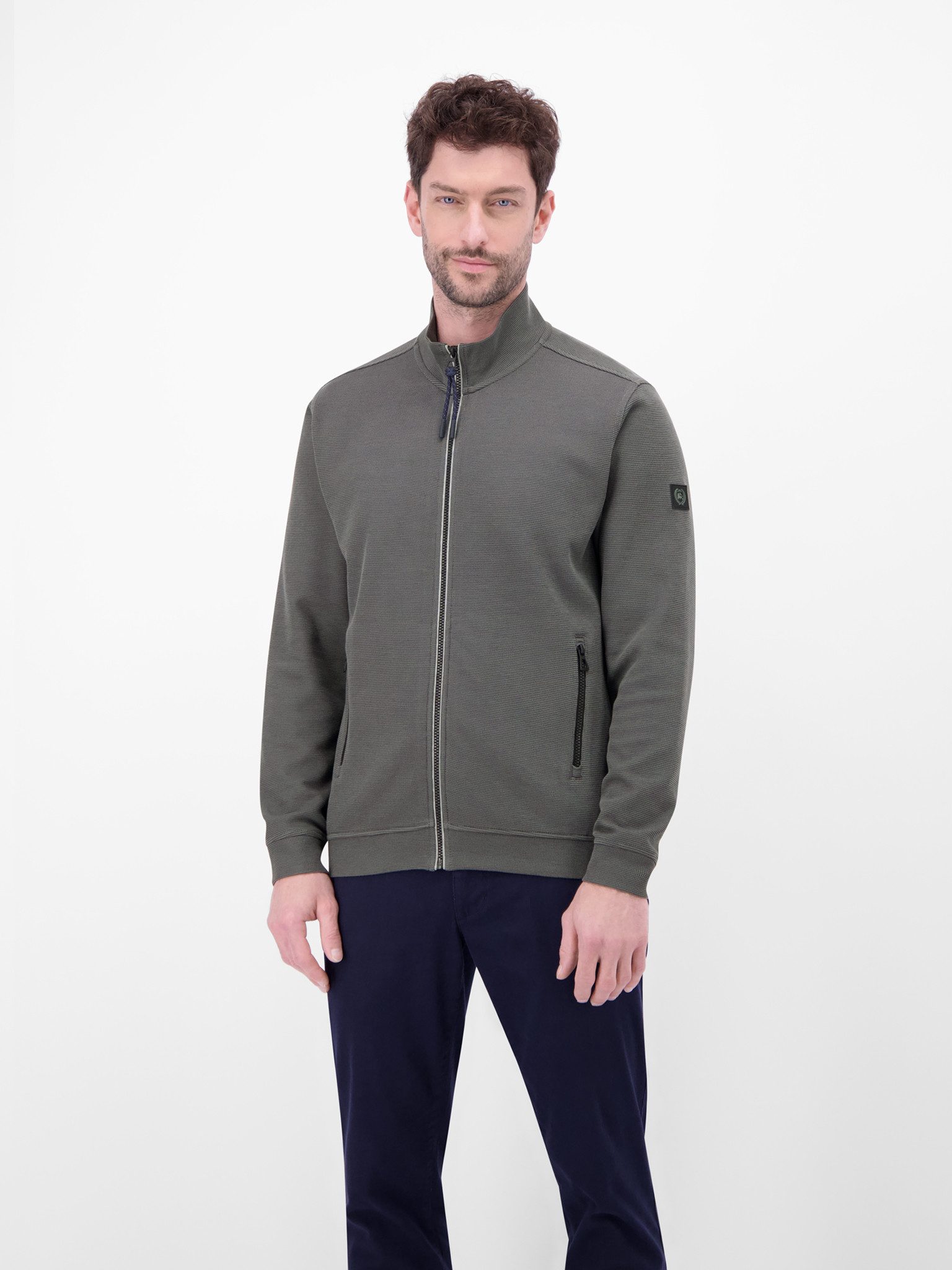 LERROS Sweatshirt Sweatjacke mit Reißverschluss - Regular Fit – Bild 3 von 4