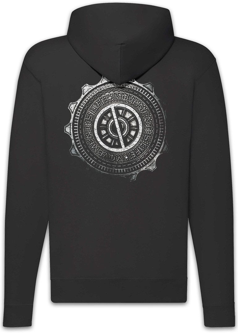 Urban Backwoods Sweatjacke Guild of Engineers Zipper Hoodie Mortal Symbol Sign Zeichen Engines (1-tlg) Gilde London Steampunk Movie