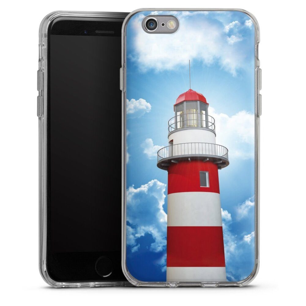 DeinDesign Handyhülle Leuchtturm Wolke Himmel Leuchtturm, Apple iPhone 6s Silikon Hülle Bumper Case Handy Schutzhülle