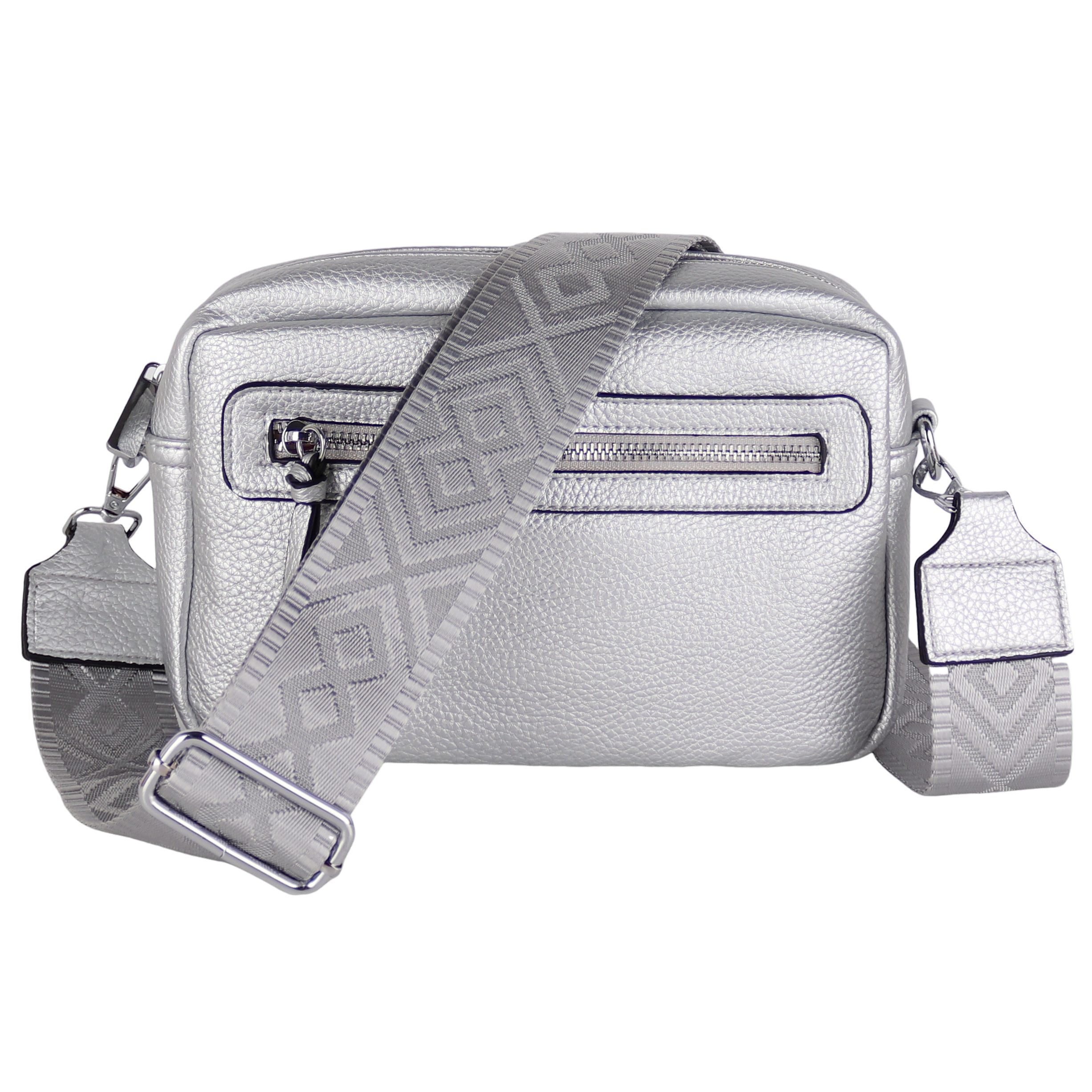 MIRROSI Umhängetasche Damen, Veganleder Crossbody Tasche Bag, Schultertasche (inkl. 1 Münzbeutel und 2 Wechselgurte, 26x16x8cm (BXHXT), gemusterten & verstellbaren Schulterriemen