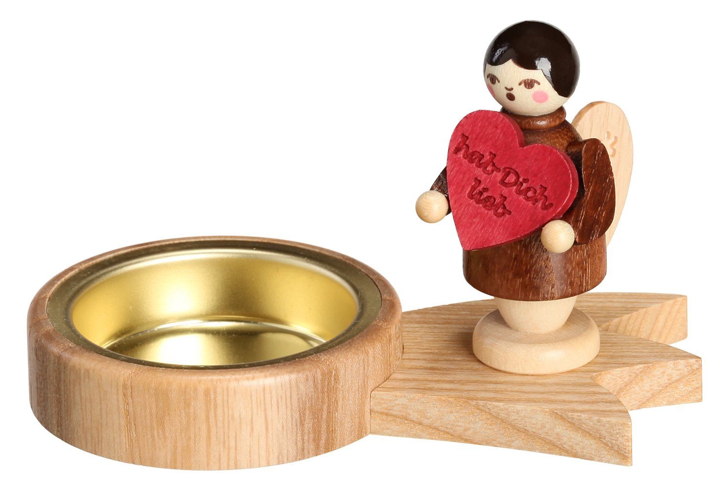 Volkskunstwerkstatt Unger Teelichthalter Teelichthalter Engel Sternschnuppe