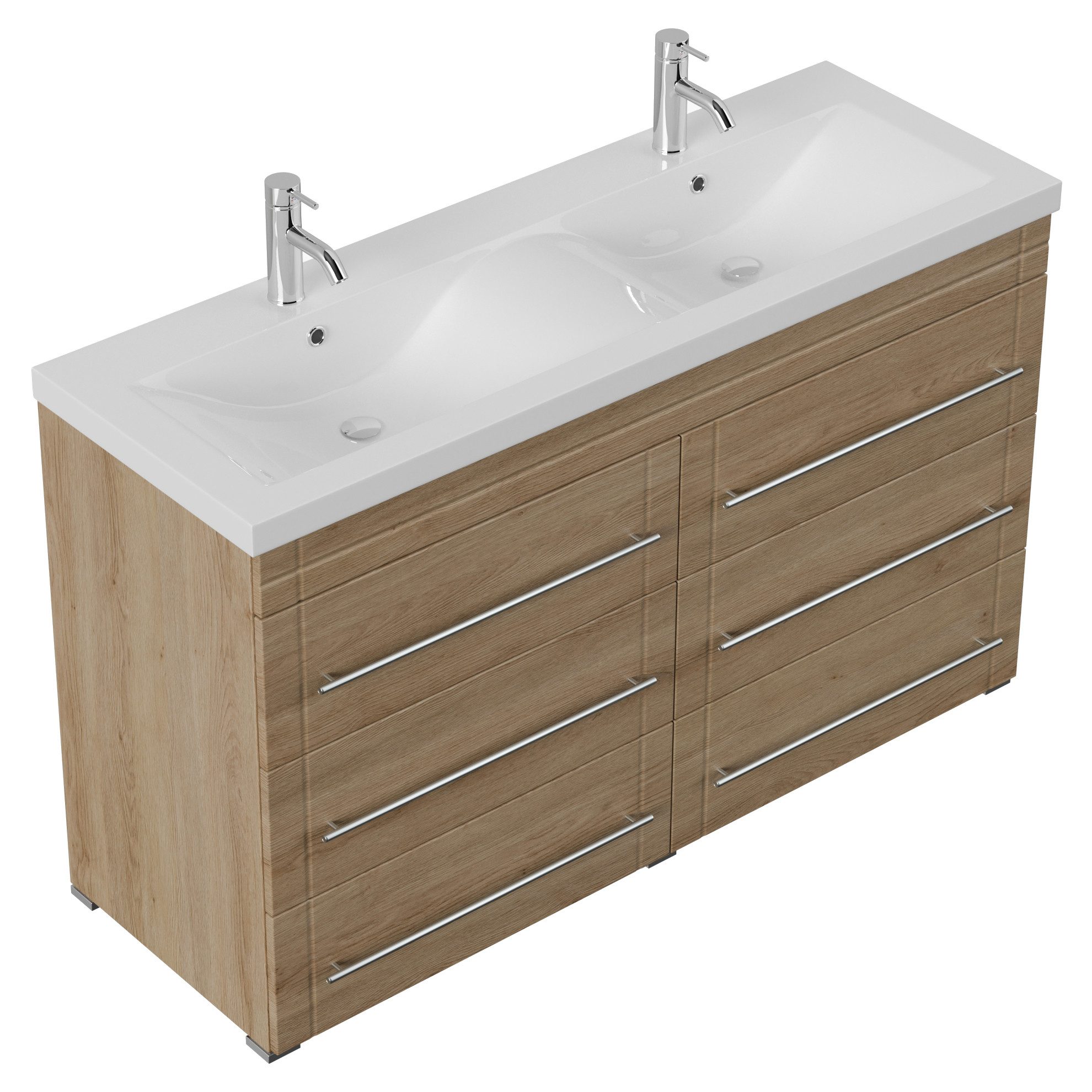 Magnolia Home Doppelwaschtisch Stand Badmöbel Gallo günstig online kaufen