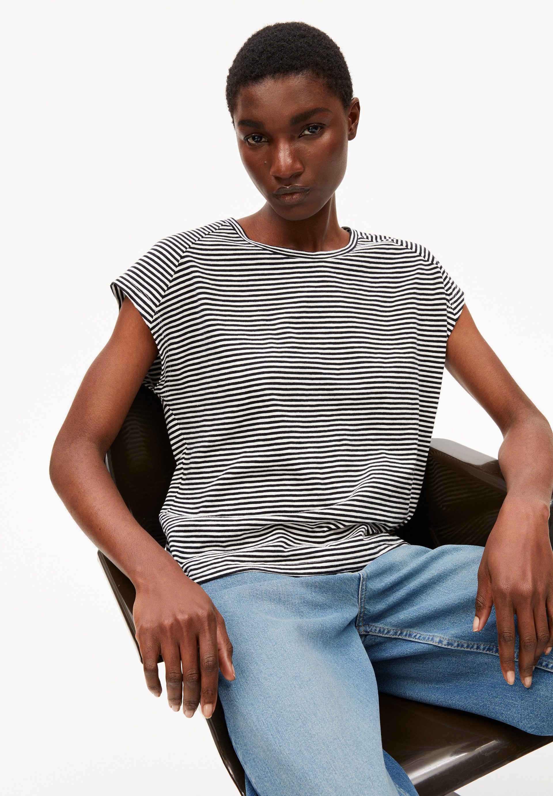 Armedangels T-Shirt ONELIAA LOVELY STRIPES T-Shirt aus Bio-Baumwolle Loose Fit