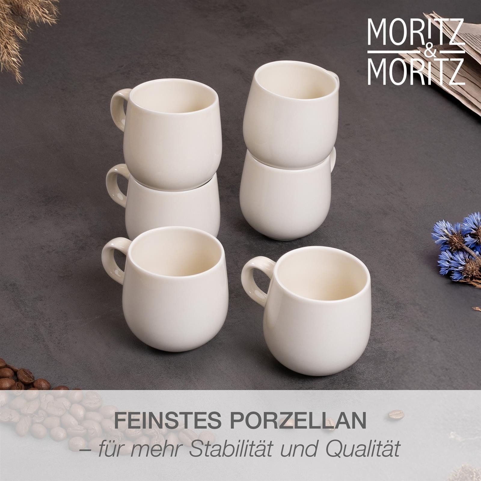 Moritz & Moritz Kombiservice ALHAMBRA Geschirrset mit Tassen Blau (24-tlg), 6 Personen, Porzellan, Spülmaschinengeeignet & Mikrowellensicher – Bild 5 von 5