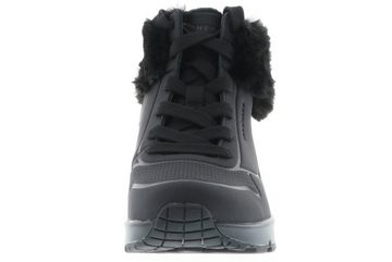 Skechers 310539L/BBK Uno-Fall Air Black Sneaker atmungsaktiv durch Perforierung, sichtbare Luftkissendämpfung