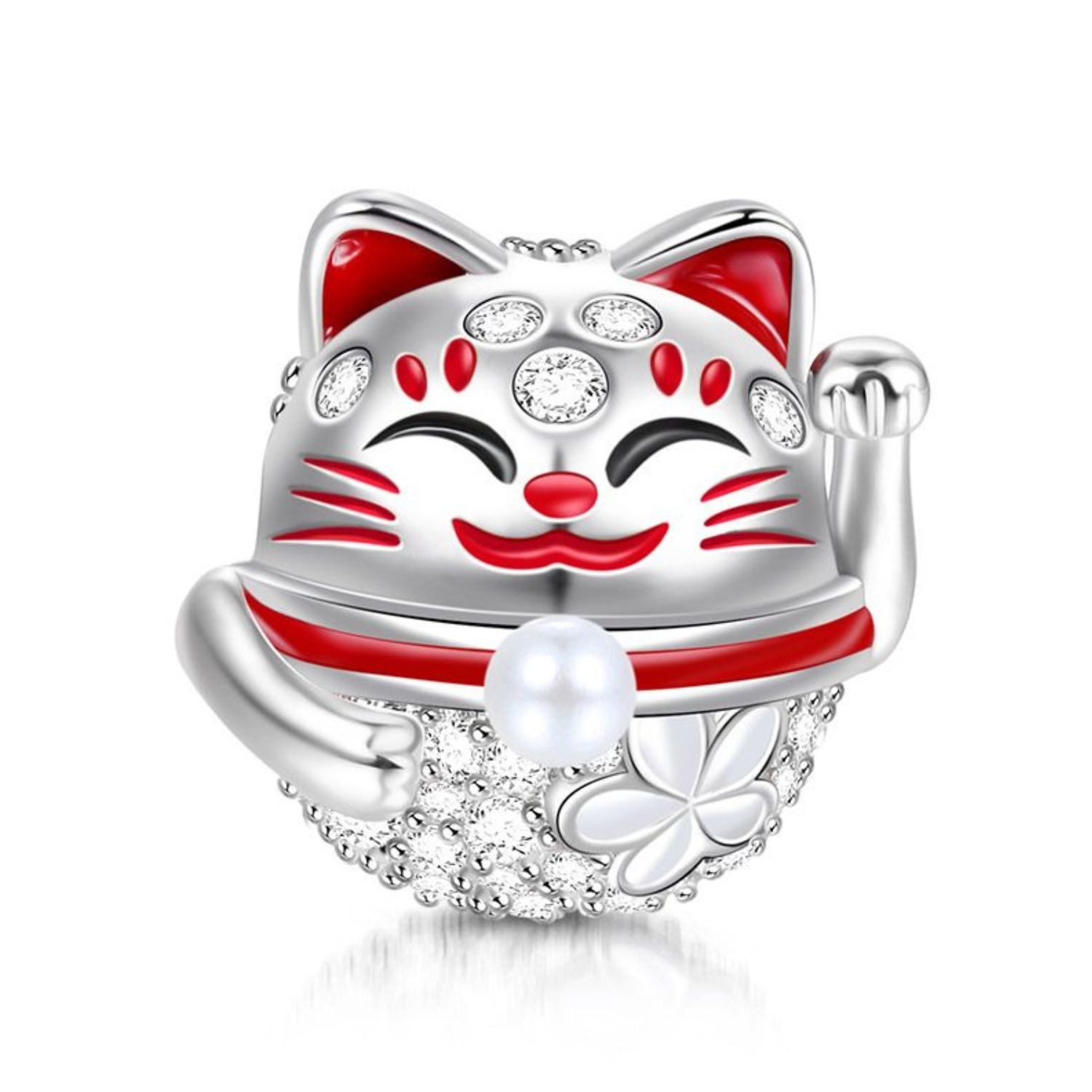 Gnoce Bead Gnoce Charm Glückskatze HOC432