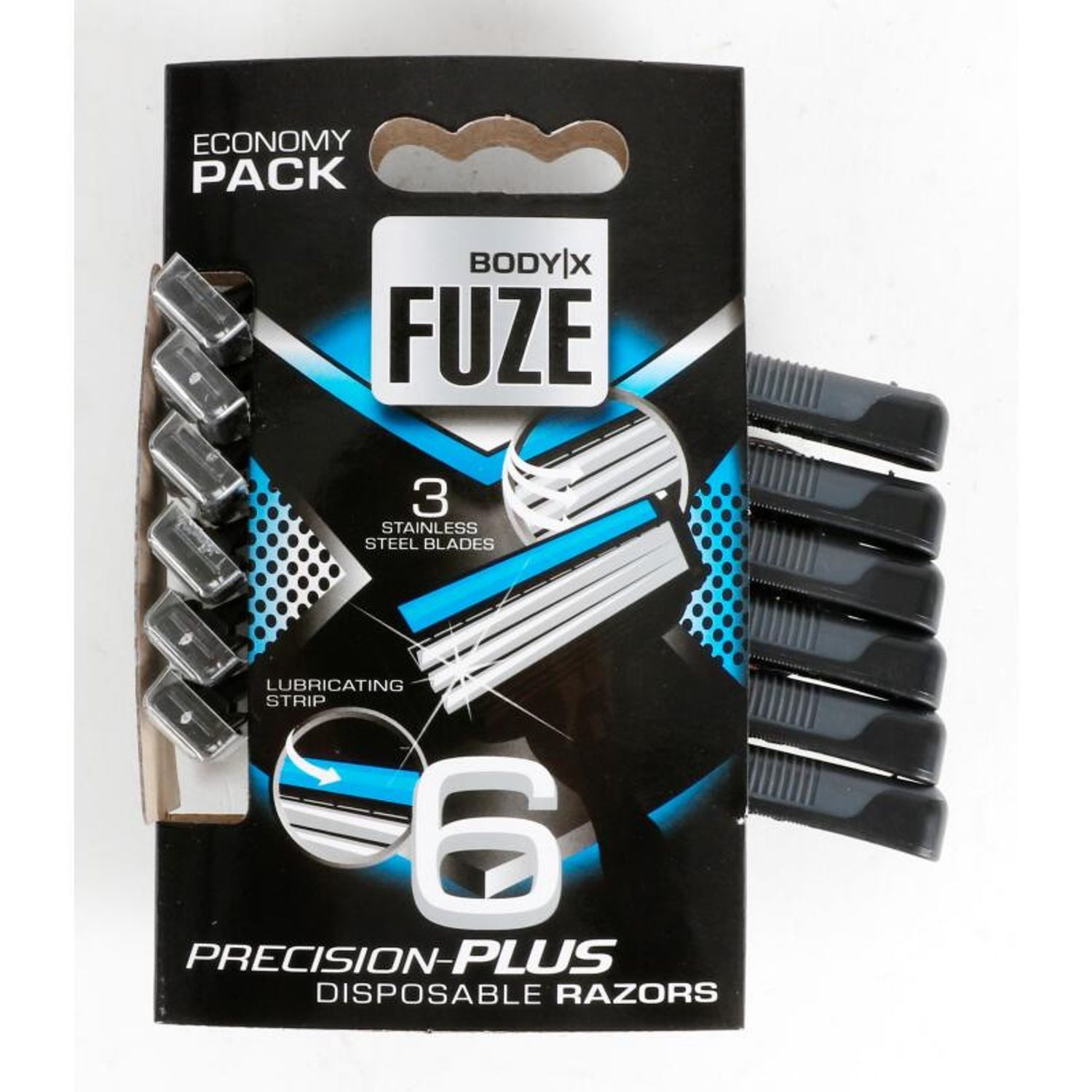 Max Brands Einwegrasierer 12x Body X Einwegrasierer 6er 3 Klingen Männer Herren Nass Bart Pflege, 12-tlg.