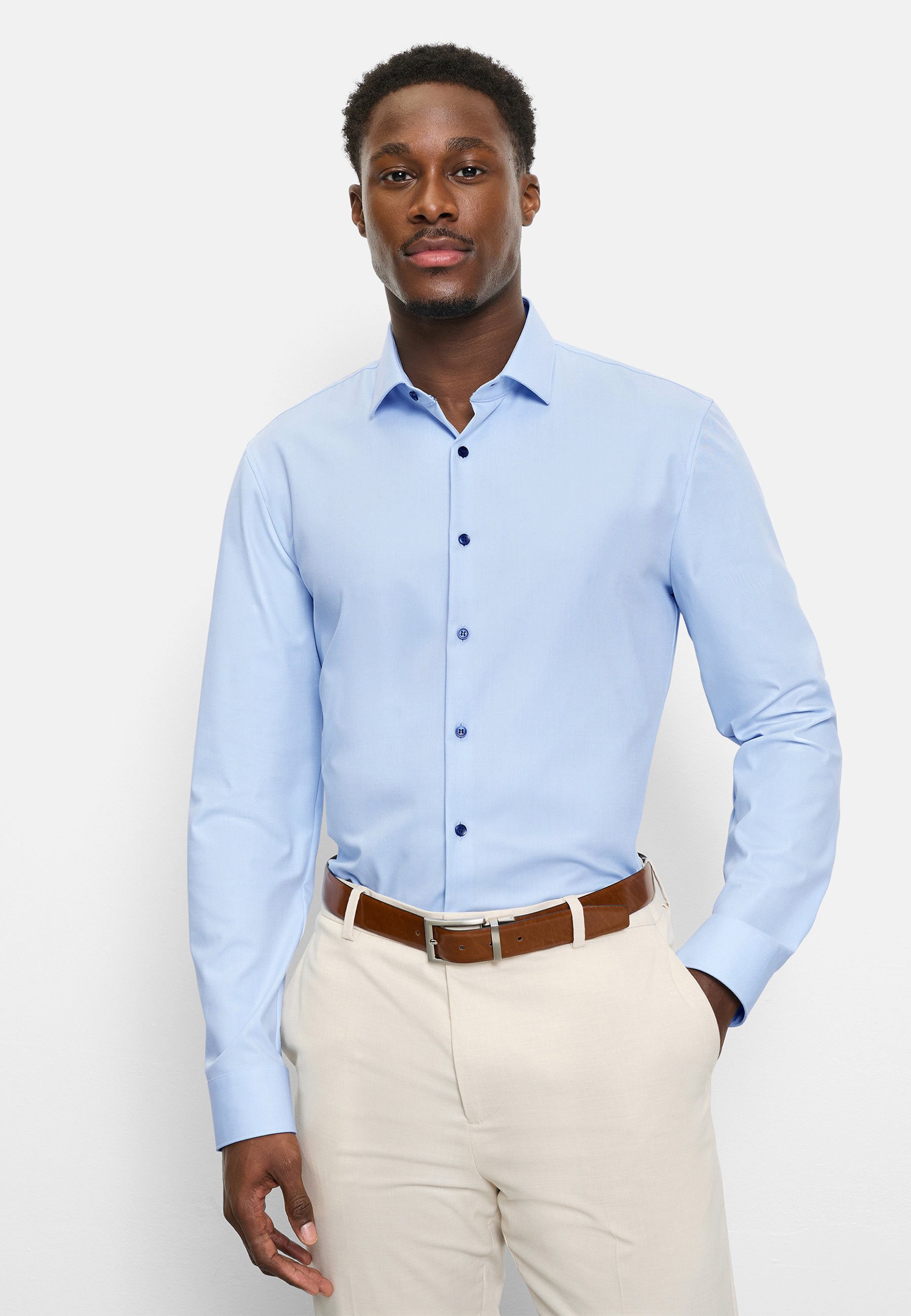 Businesshemd OLYMP No. Six 24/Seven, super slim, Modern Kent mit extra langem Arm