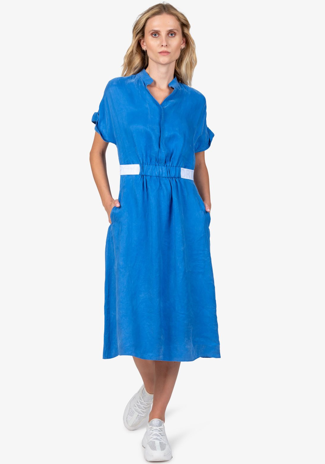 Sportalm Kitzbühel Sommerkleid mit Kontraststreifen in der Taille günstig online kaufen