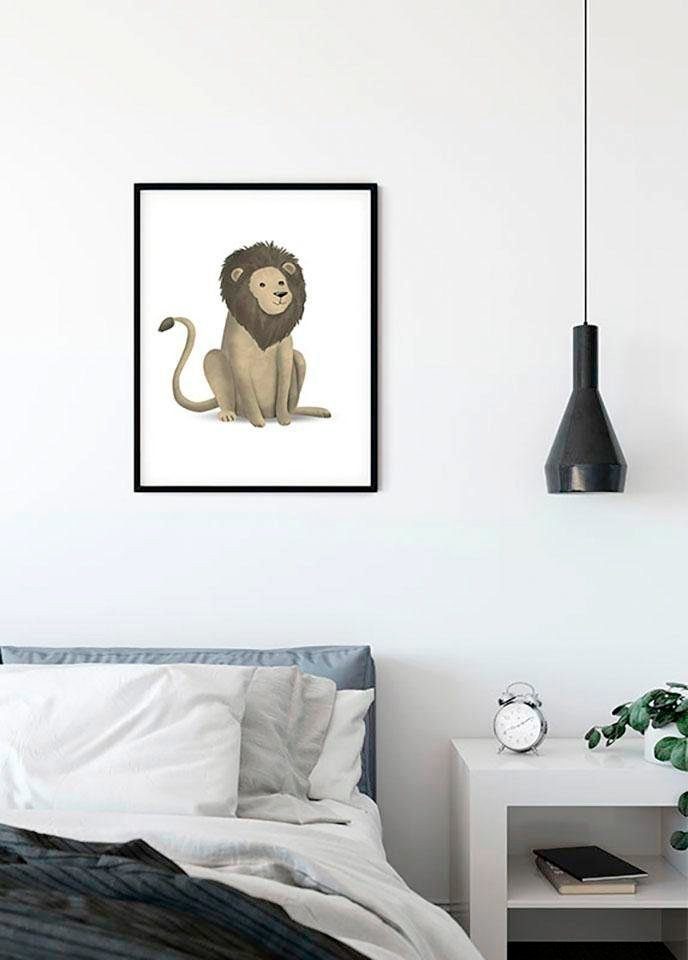 Komar Poster Cute Animal Lion, St), (1 Wohnzimmer Tiere Schlafzimmer, Kinderzimmer