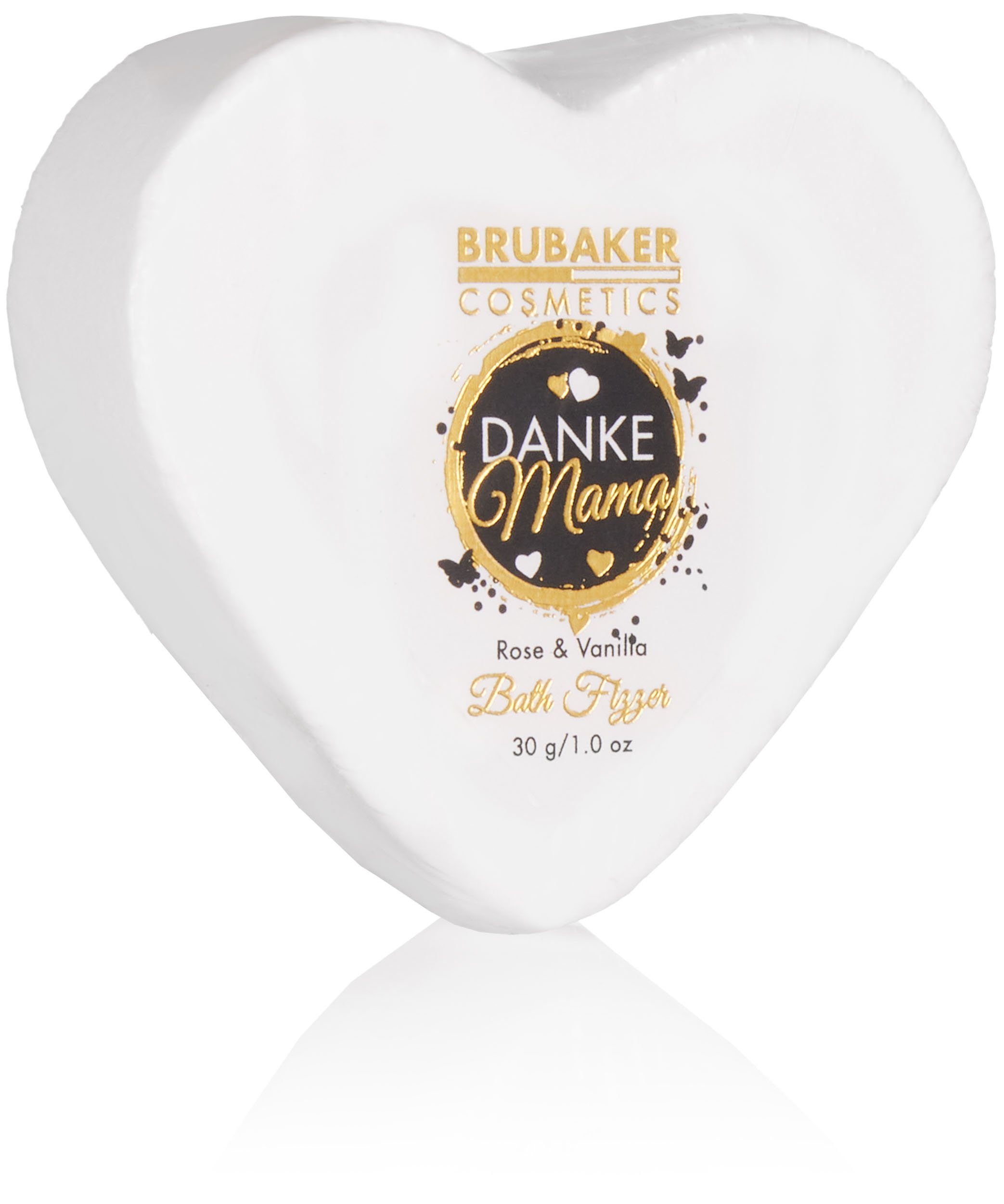 Kaffeetasse Gold - Mutter 5-tlg., BRUBAKER Duft, - Rosen Mama Weiß Herz Dusch- Geschenkset mit Pflege-Geschenkset Vanille mit Dekor und in Danke Badeset