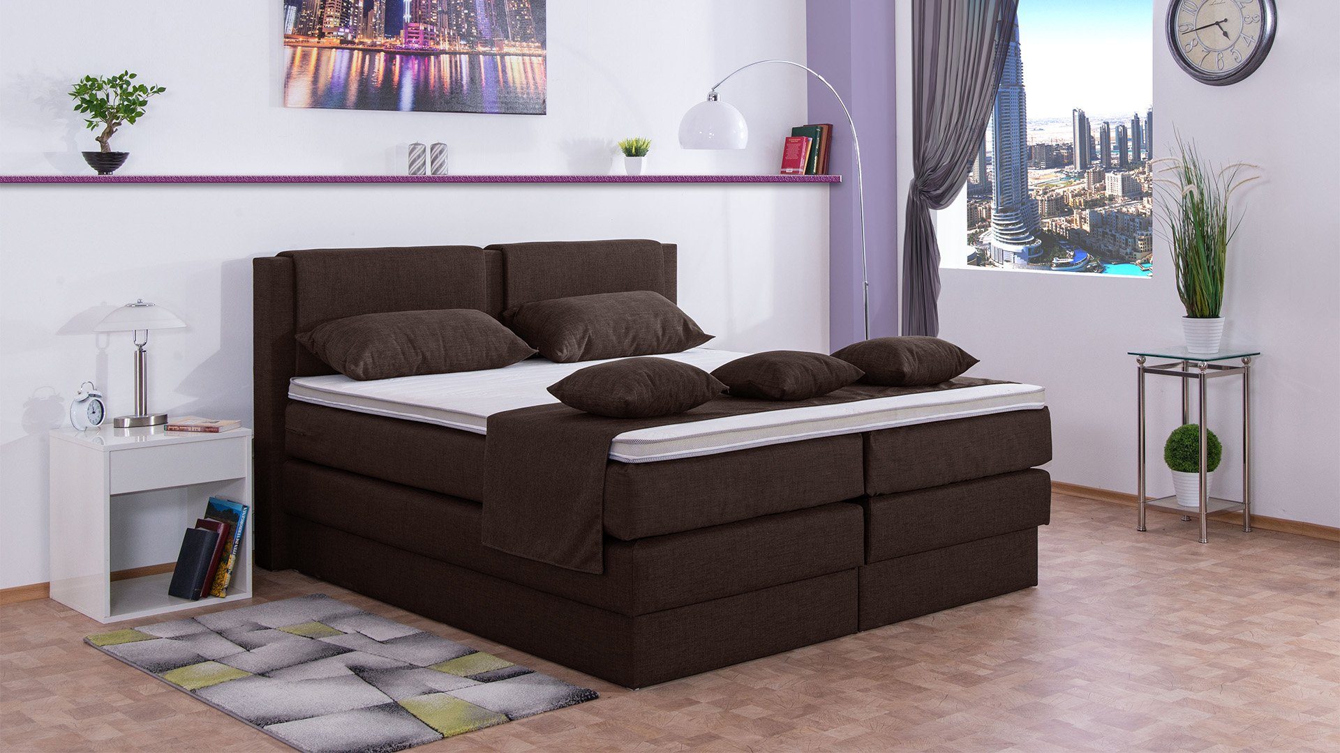 Meisterbetten Boxspringbett Dora (mit Bettkasten, 7-Zonen günstig online kaufen