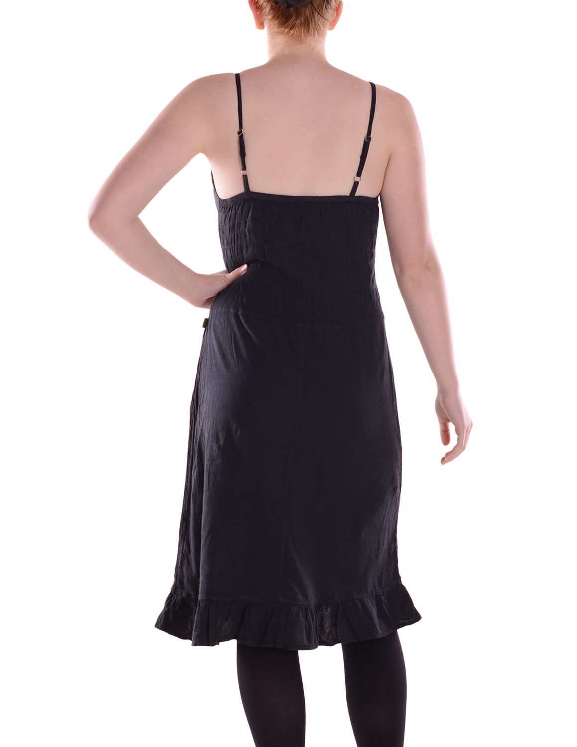 Vishes Sommerkleid Damen knielanges Kleid Baumwolle günstig online kaufen