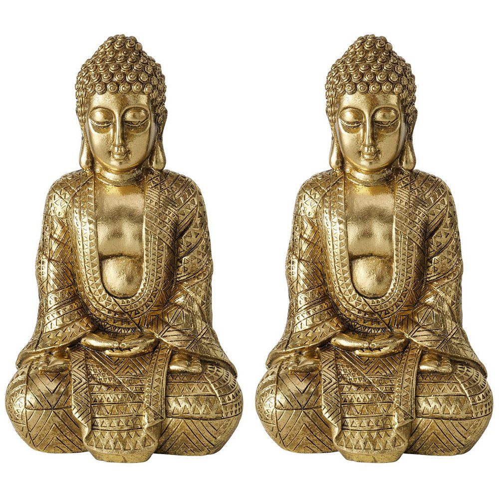 etc-shop Dekofigur, Buddha Figur Skulptur Wohndekoration, Wohnzimmer Dekofigur