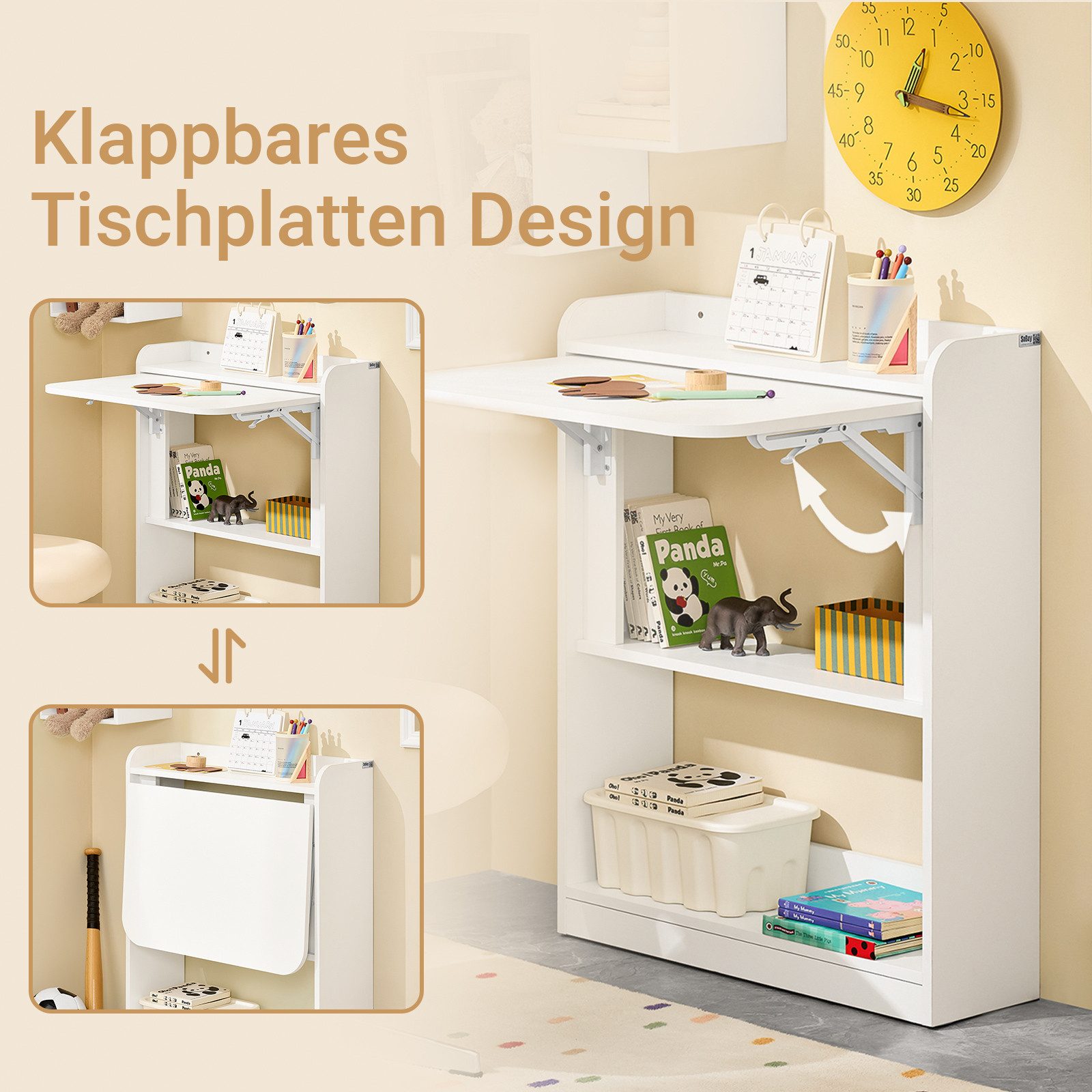 SoBuy Schreibtisch FWT92, Schreibtisch klappbar Computertisch günstig online kaufen