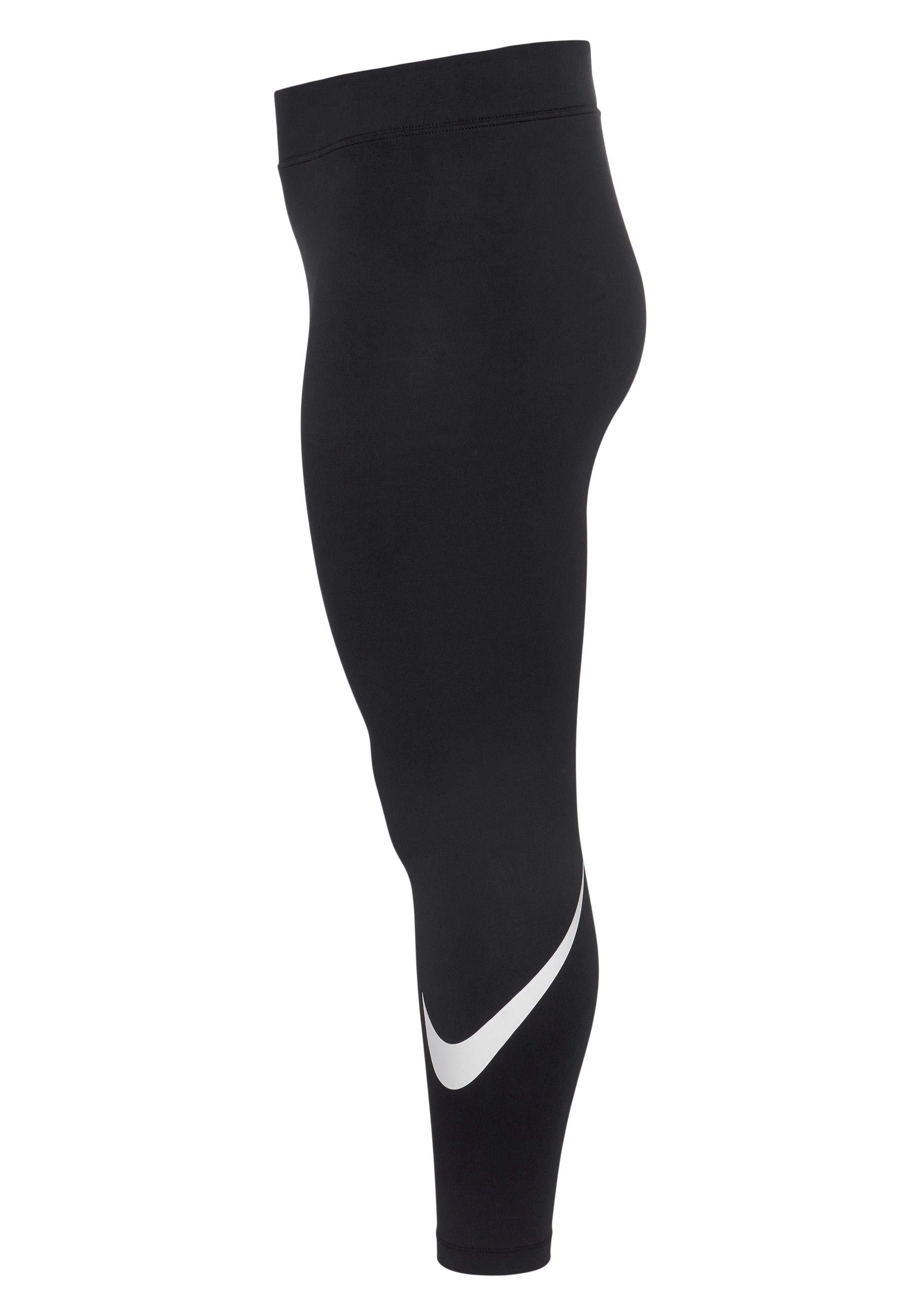 Nike Sportswear Leggings Size) Mid-Rise (Plus Leggings Swoosh Essential Women's