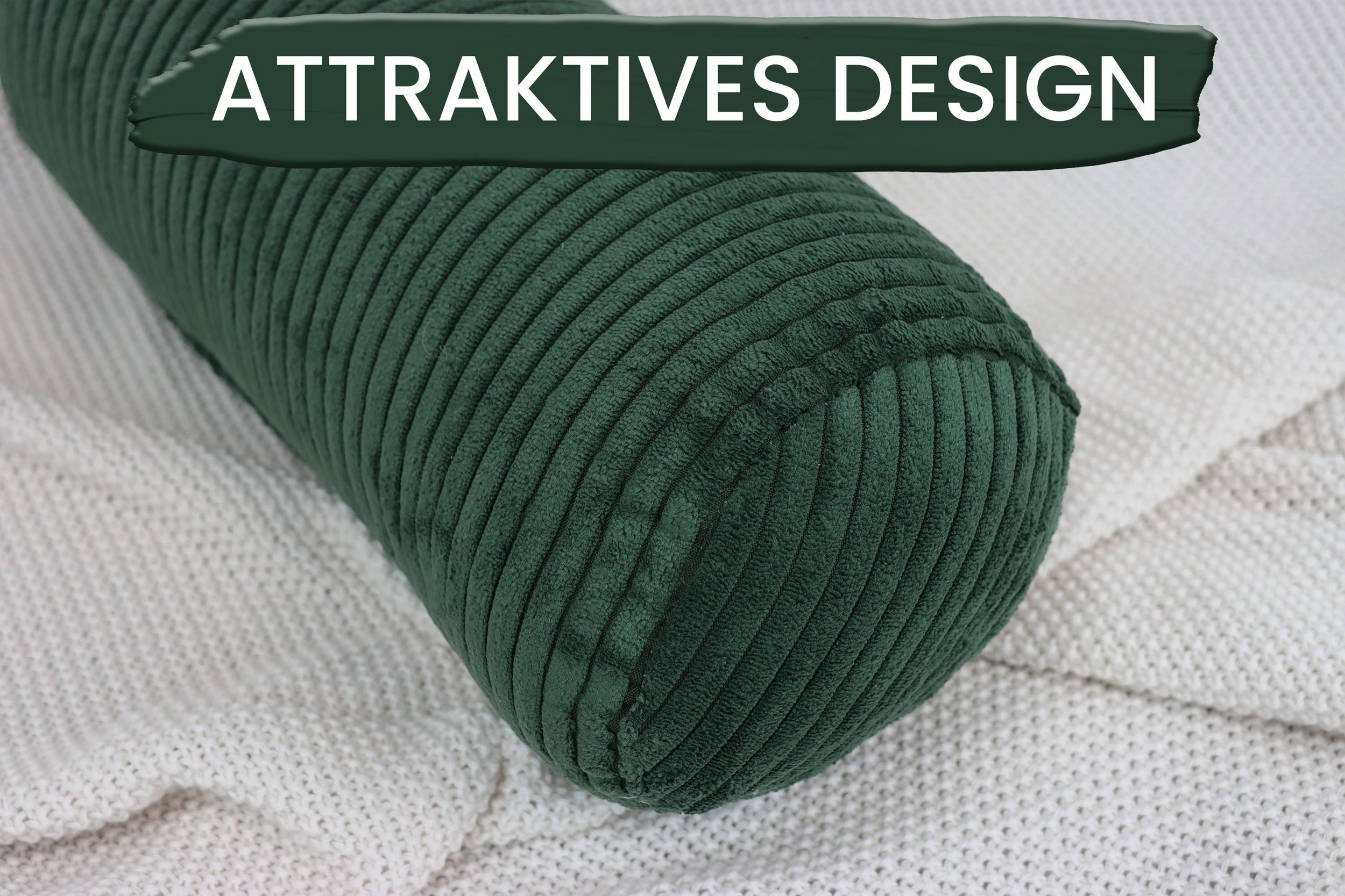 Amilian Nackenrolle mit Bezug 15 x 40 cm - Kissenrolle - mit Nackenrollenbe günstig online kaufen