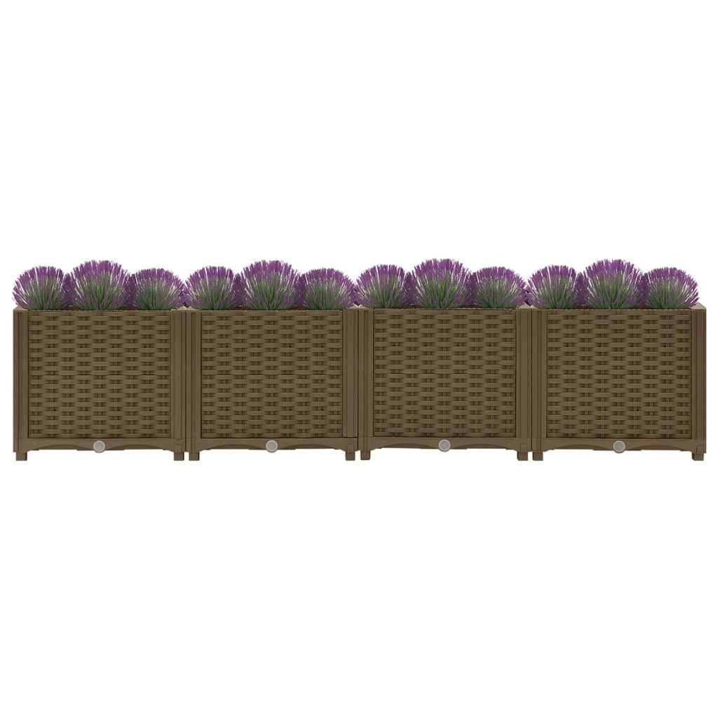 vidaXL Blumenkasten 160 x 40 x 38 cm Blumenkasten 160x40x38 cm aus Kunststoff für Garten B