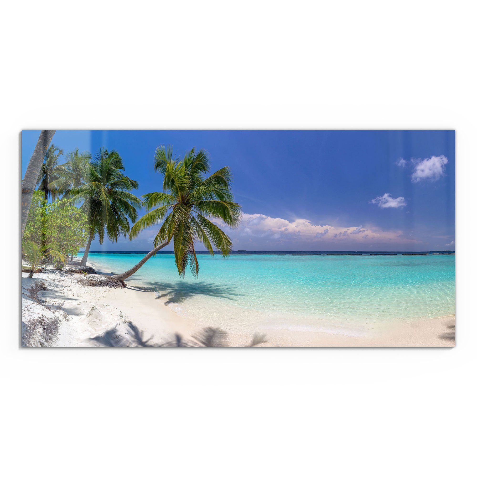 DEQORI Glasbild 'Paradiesischer Strand', 'Paradiesischer Strand', günstig online kaufen