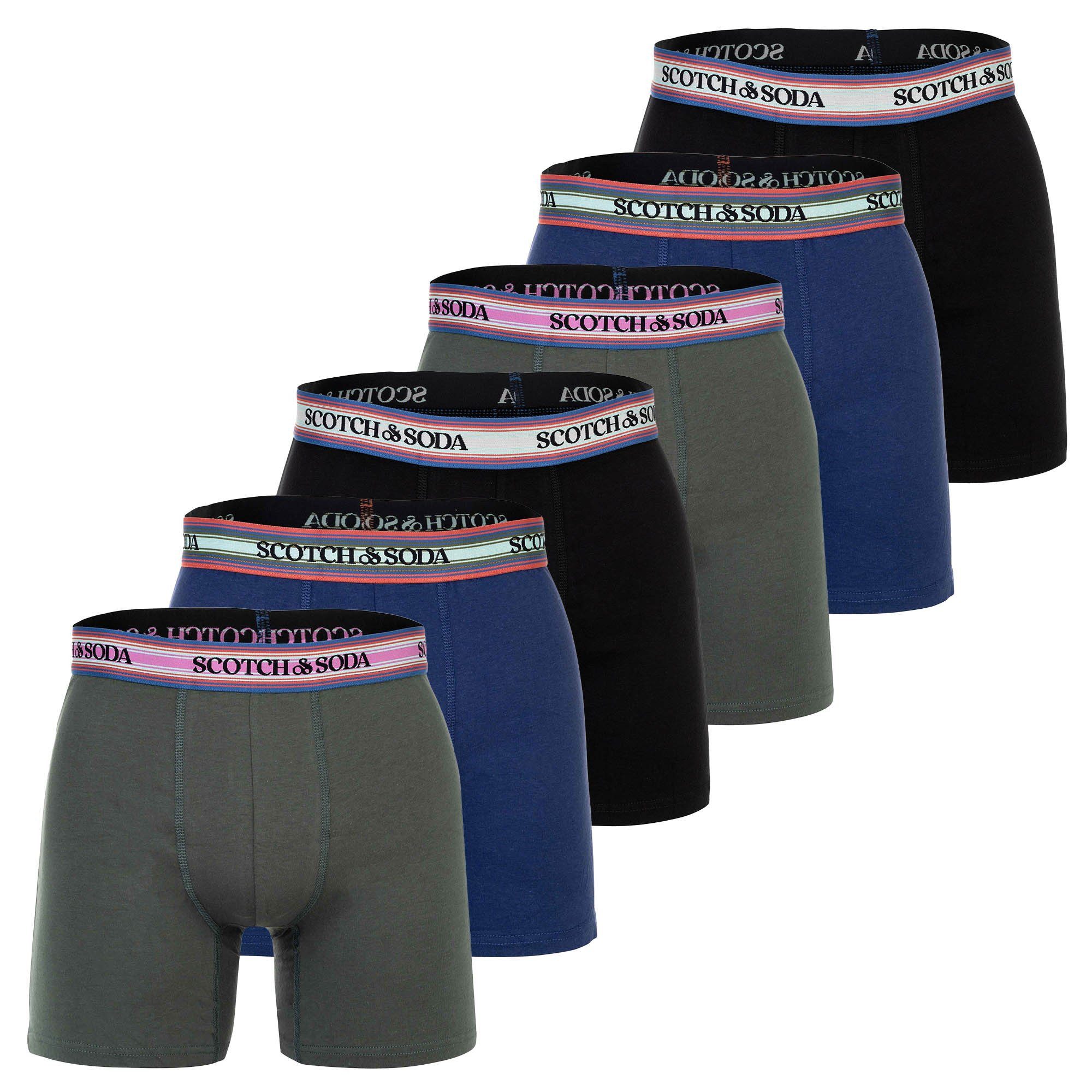 Scotch & Soda Boxer Herren Boxershort 6er Pack Baumwolle (Packung, 6er Pack günstig online kaufen