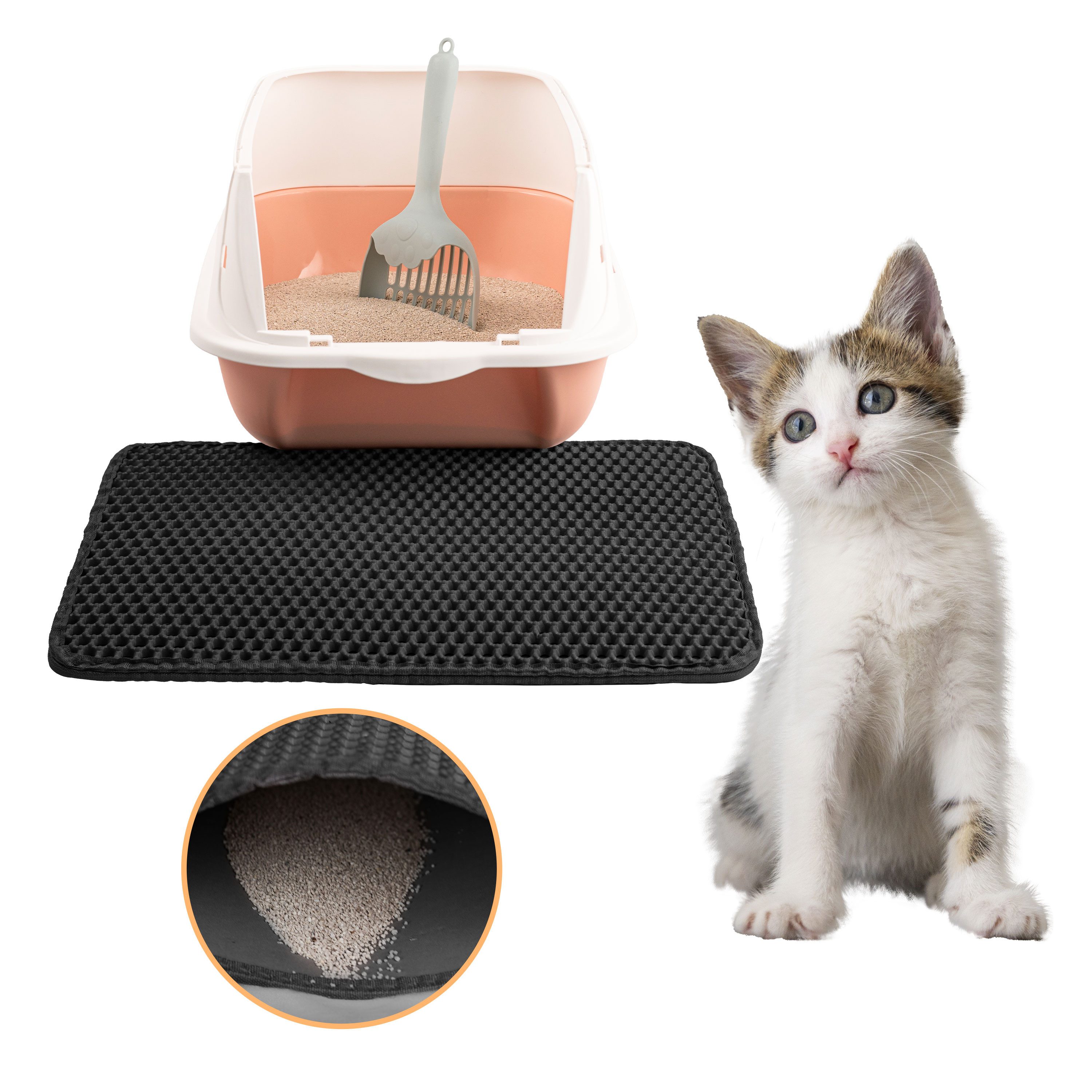LINUMA Katzenstreu Katzentoilette Katzenstreu Matte Katzenstreumatte Katzen günstig online kaufen