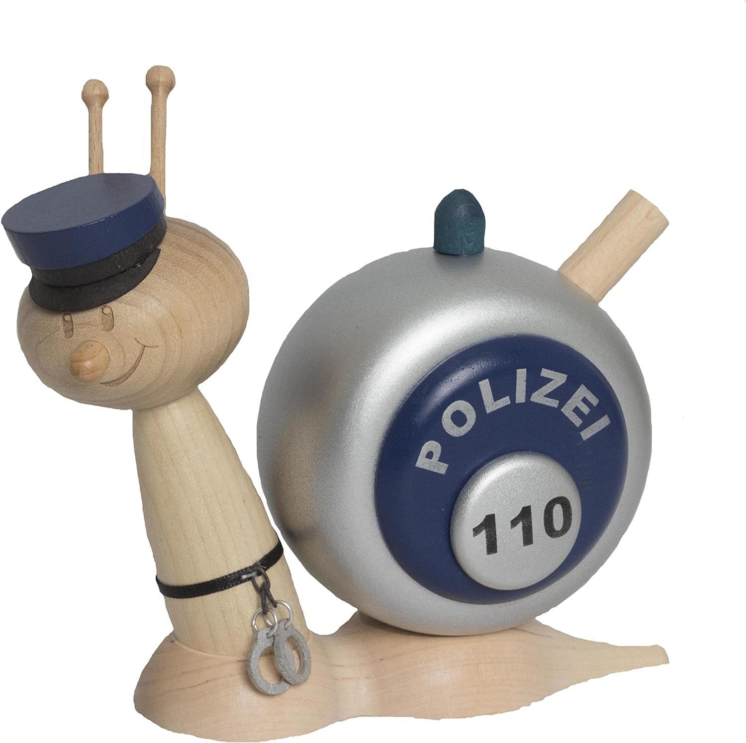 Kuhnert Räucherhaus Kuhnert Rauchschnecke Sunny, Polizeischnecke, 37107, Made in Germany, Made in Germany, Erzgebirgische Holzkunst