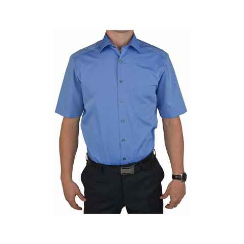OLYMP Langarmhemd blau Modern fit (1-tlg)