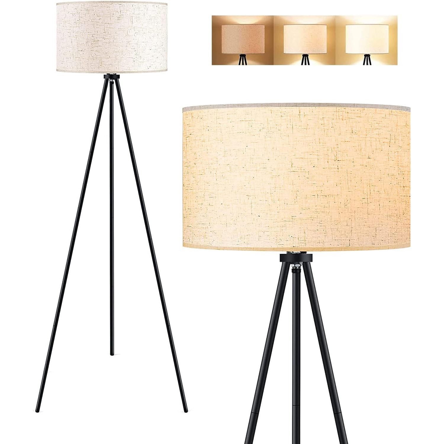 SERBASIC LED Stehlampe Holz LED Stehlampe günstig online kaufen