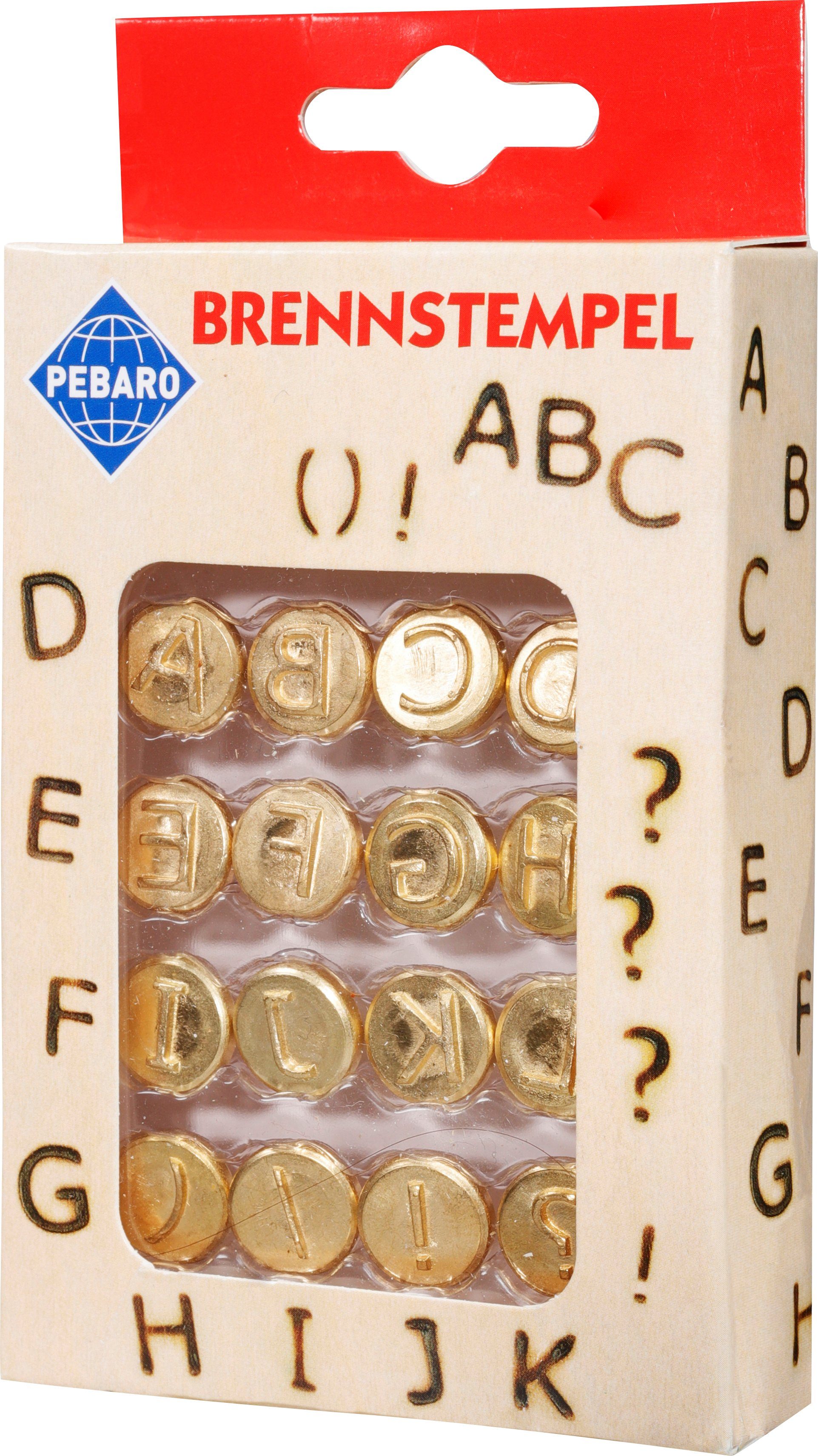 Pebaro Kreativset Brennstempel - Zeichen, und Buchstaben 20400