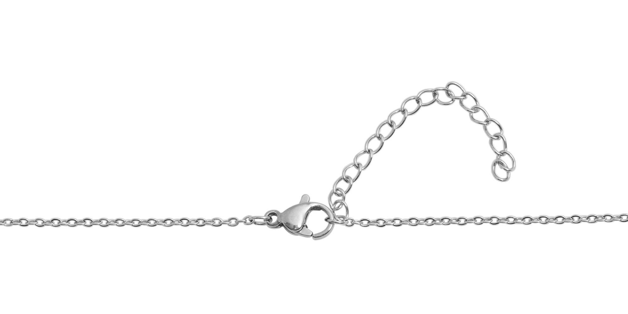 Kette ohne Anhänger Halskette – Ankerkette aus Edelstahl 43 cm