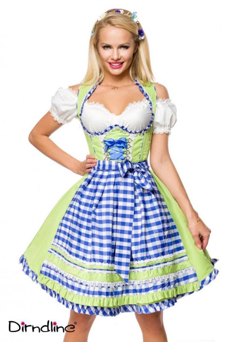 Traditionelles Dirndlkleid Mit Spitze Und Schürze Für Damen