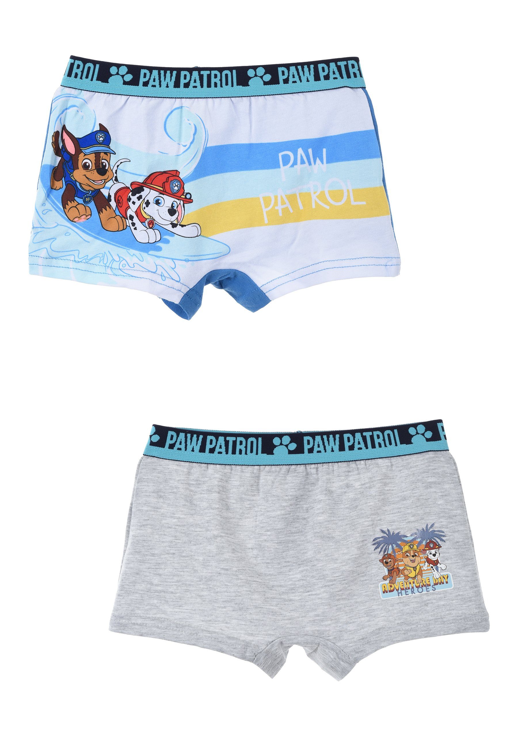 PAW PATROL Boxershorts Chase Rubble Kinder Unterhosen (2-St) Marshall Pants Jungen