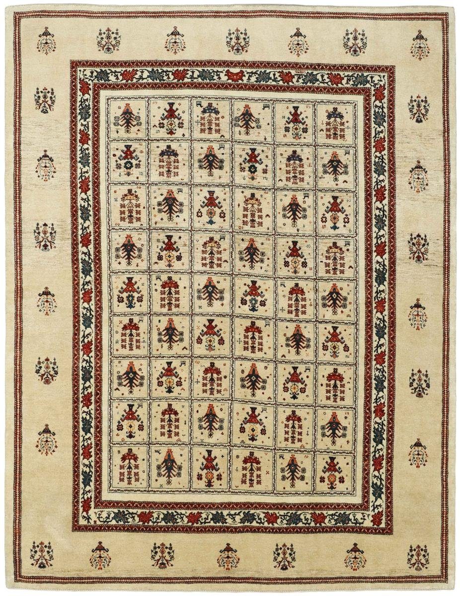 Gabbeh Perser 15 225x293 Trading, Handgeknüpfter Nain Moderner Kashkoli Orientteppich rechteckig, mm Orientteppich, Höhe: