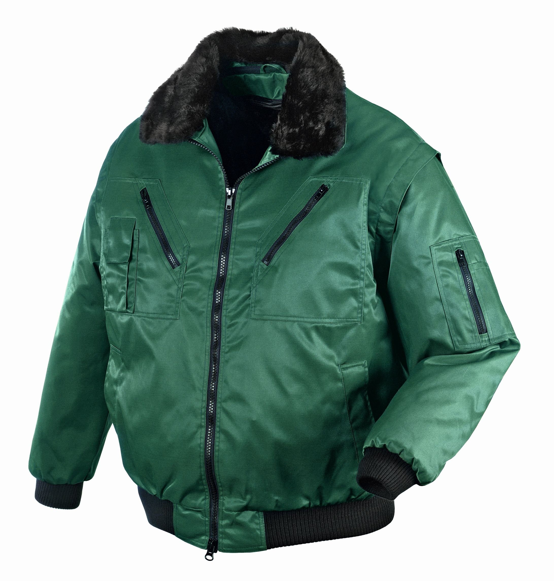 Winterjacke Piloten-Jacke OSLO grün Größe M