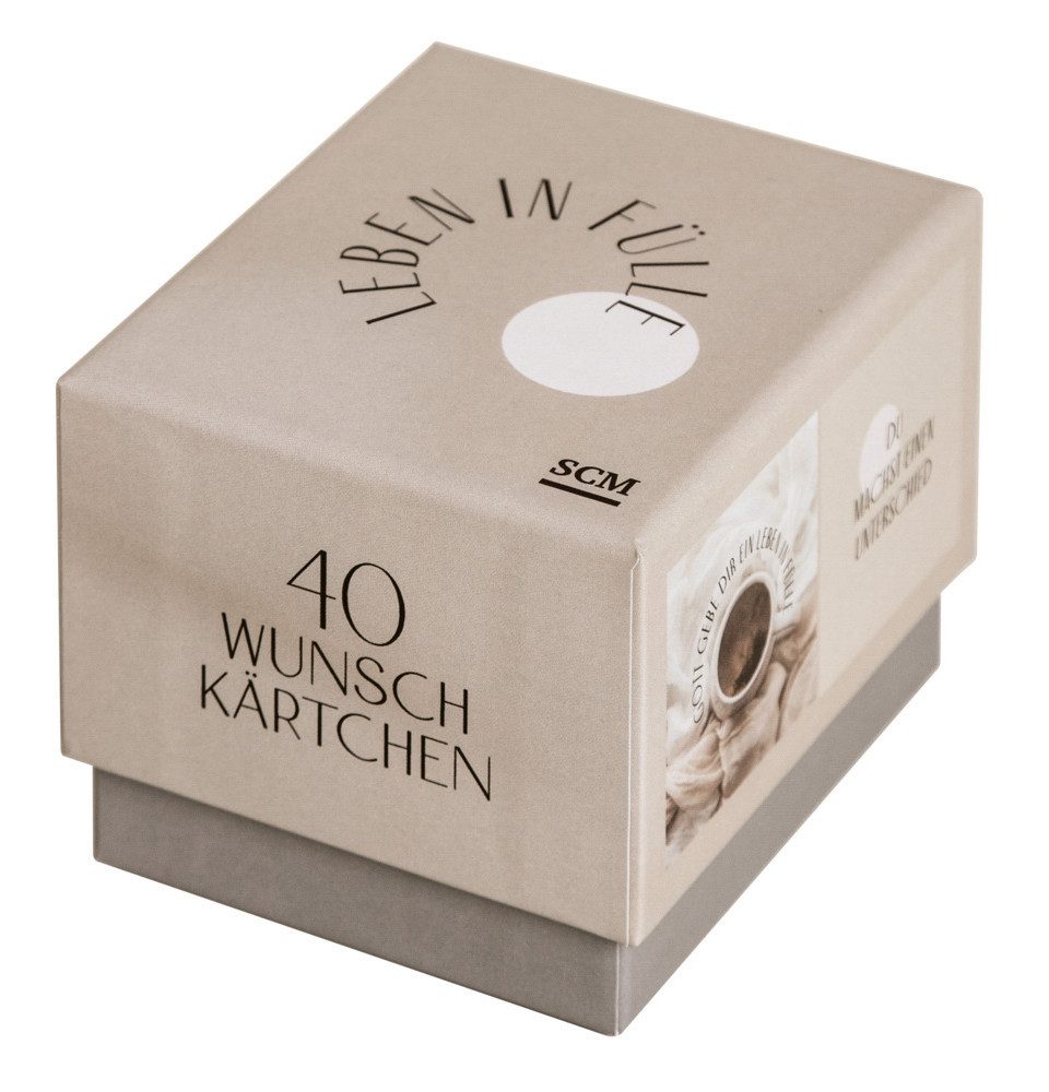 SCM Verlag Fotoalbum Leben in Fülle - 40 Wunschkärtchen