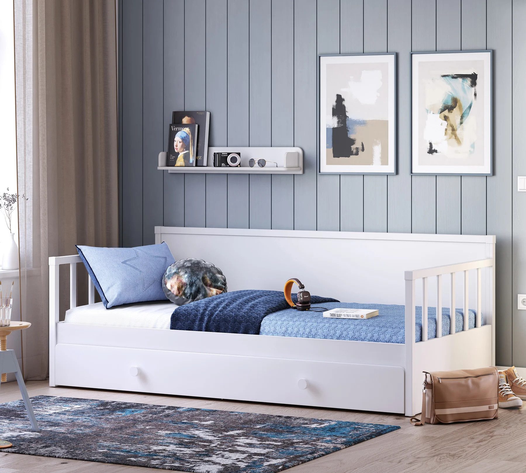 Möbel-Zeit Bett MONTE Tagesbett, 100x200 cm, optional mit Ausziehbett