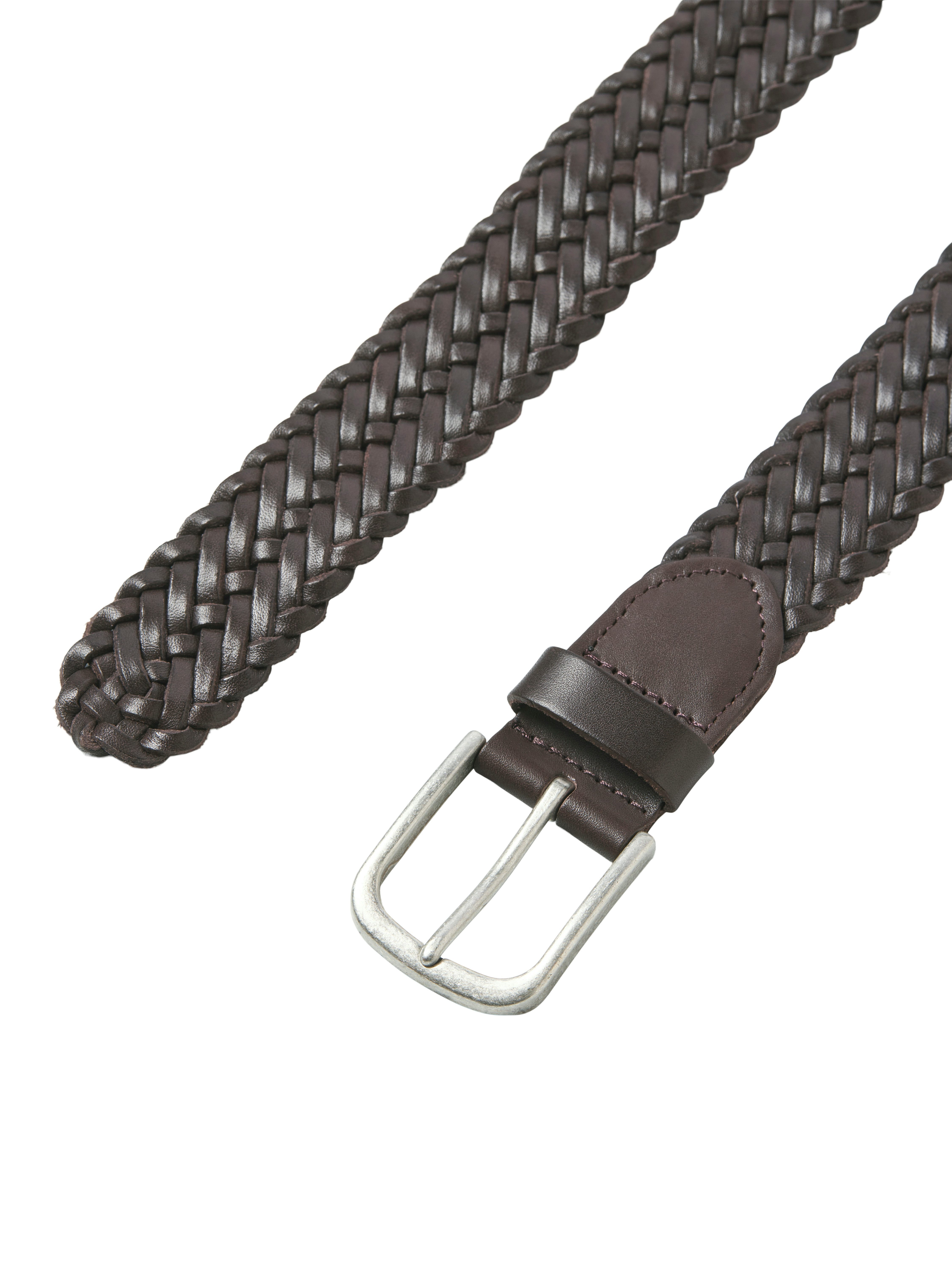 Jack & Jones Ledergürtel JACJOE BRAIDED LEATHER BELT