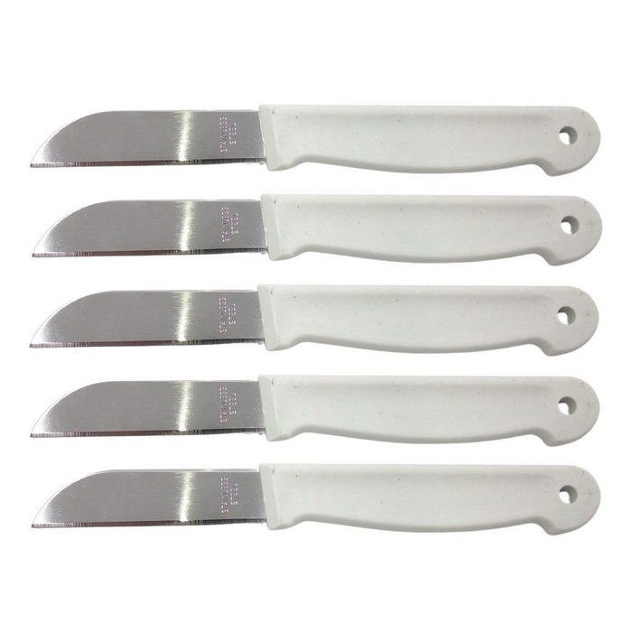 Deluxa Universalküchenmesser Obstmesser 5er-Set Schälmesser Gemüsemesser Küchenmesser Messerset rostfrei