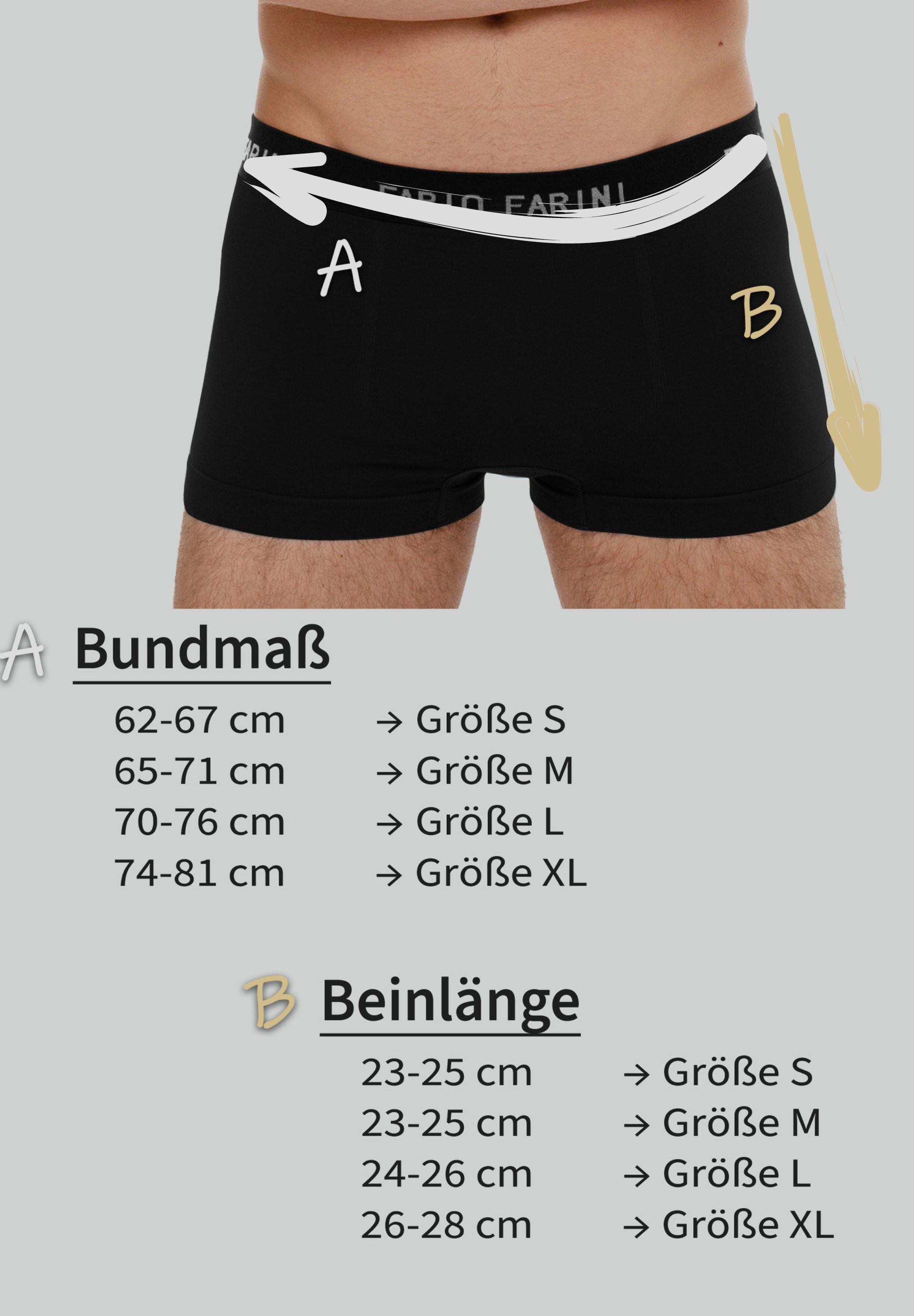 Fabio Farini Boxershorts Herren Seamless Boxershorts (10-St) Mehrpack aus M günstig online kaufen