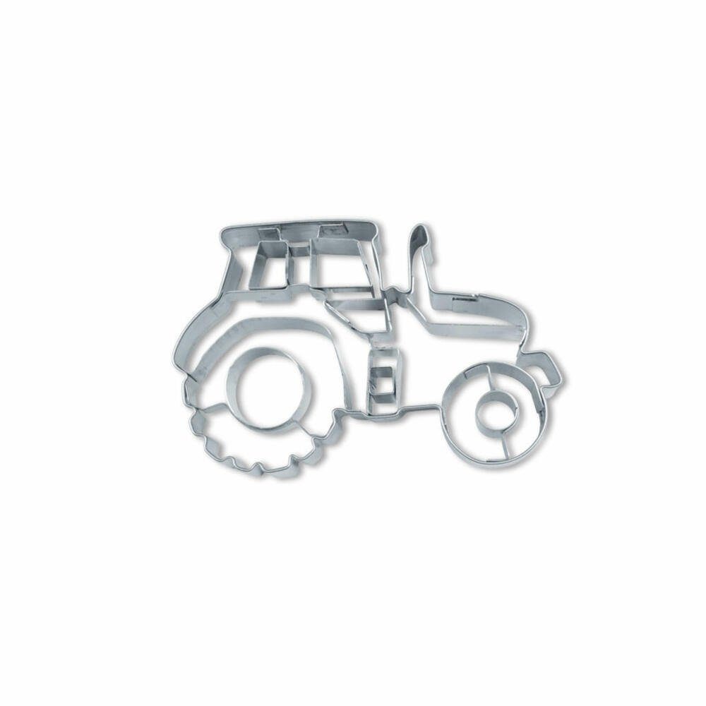 STÄDTER Ausstechform Präge Traktor Edelstahl 7.5 cm, Edelstahl