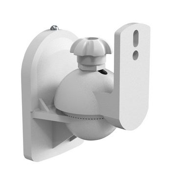 ARLI 4x Wandhalter für Lautsprecher weiss Lautsprecher-Wandhalterung, (4-tlg., Universal-Lautsprecherhalter, Universal Wandhalterung Boxen Wand Halter Halterung)