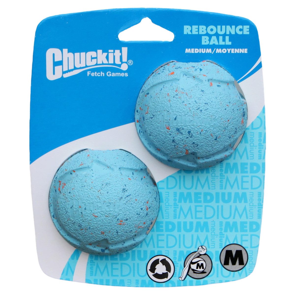 Tierball Hundespielzeug Rebounce Fetch Ball - 2er Pack