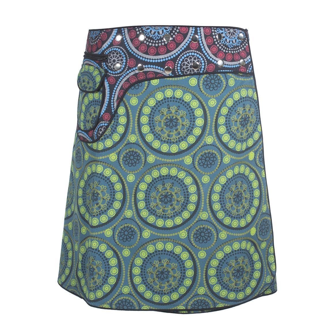 Vishes Wickelrock Wickelrock Knielang Kurz Druckknöpfe günstig online kaufen