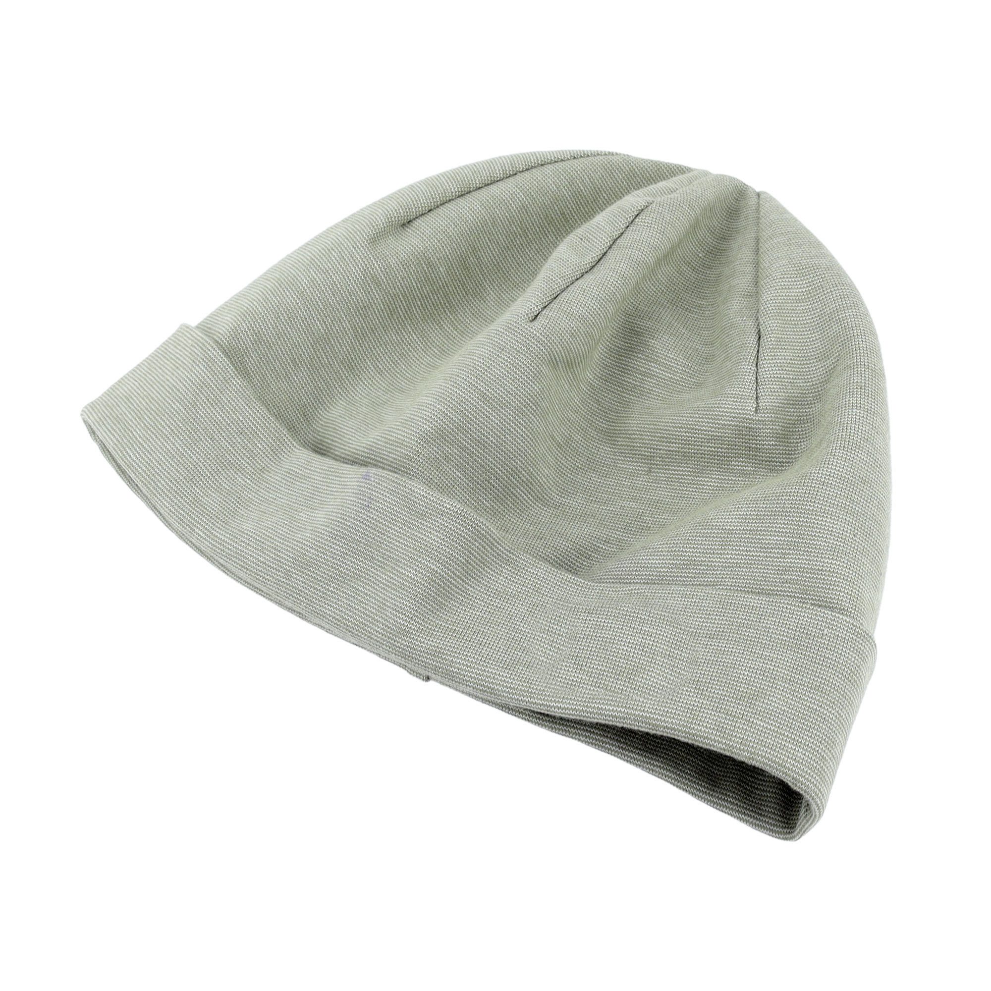 MAXIMO Jerseymütze GOTS BABY-Beanie, Umschlagrand Microringel, Jersey, UV 50 (1-St) Baumwolljersey – Bild 2 von 4
