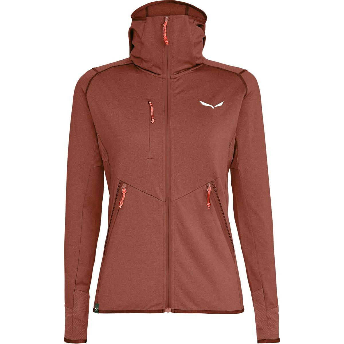 Salewa Fleecejacke Agner Hybrid Polarlite/Durastretch W Full Zip Hoody Leichter Damenhoody für Bergtouren mit schnelltrocknendem Fleece und