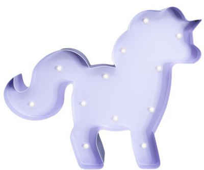 MARQUEE LIGHTS LED Dekolicht Horse, LED fest integriert, Warmweiß, Wandlampe, Tischlampe Horse mit 12 festverbauten LEDs - 23x19 cm