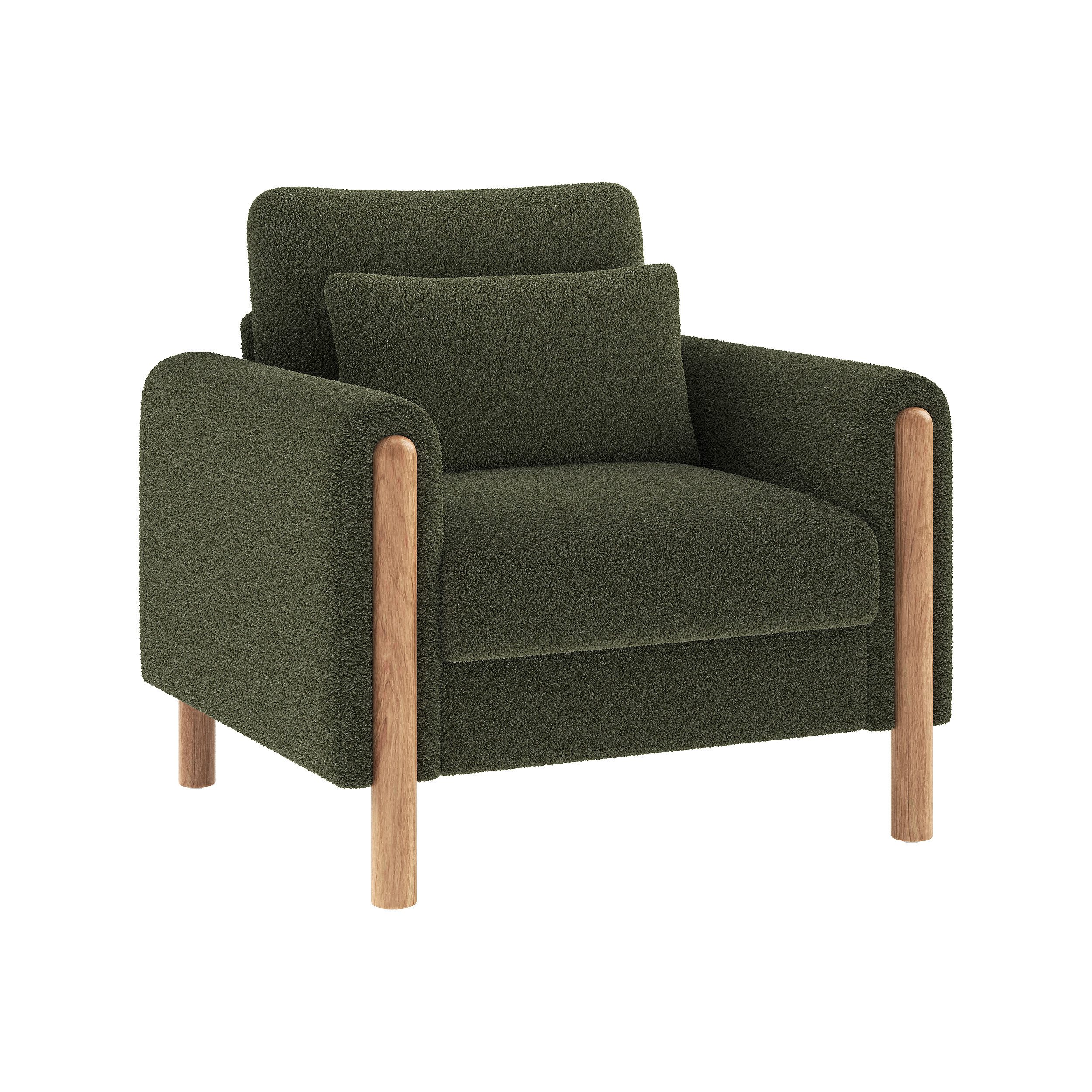 MODFU Sessel Sessel (Polstersessel, Relaxsessel, 1-St., mit Weicher Polsterung, Dickem Kissen), Loungesessel, Einzelsofa