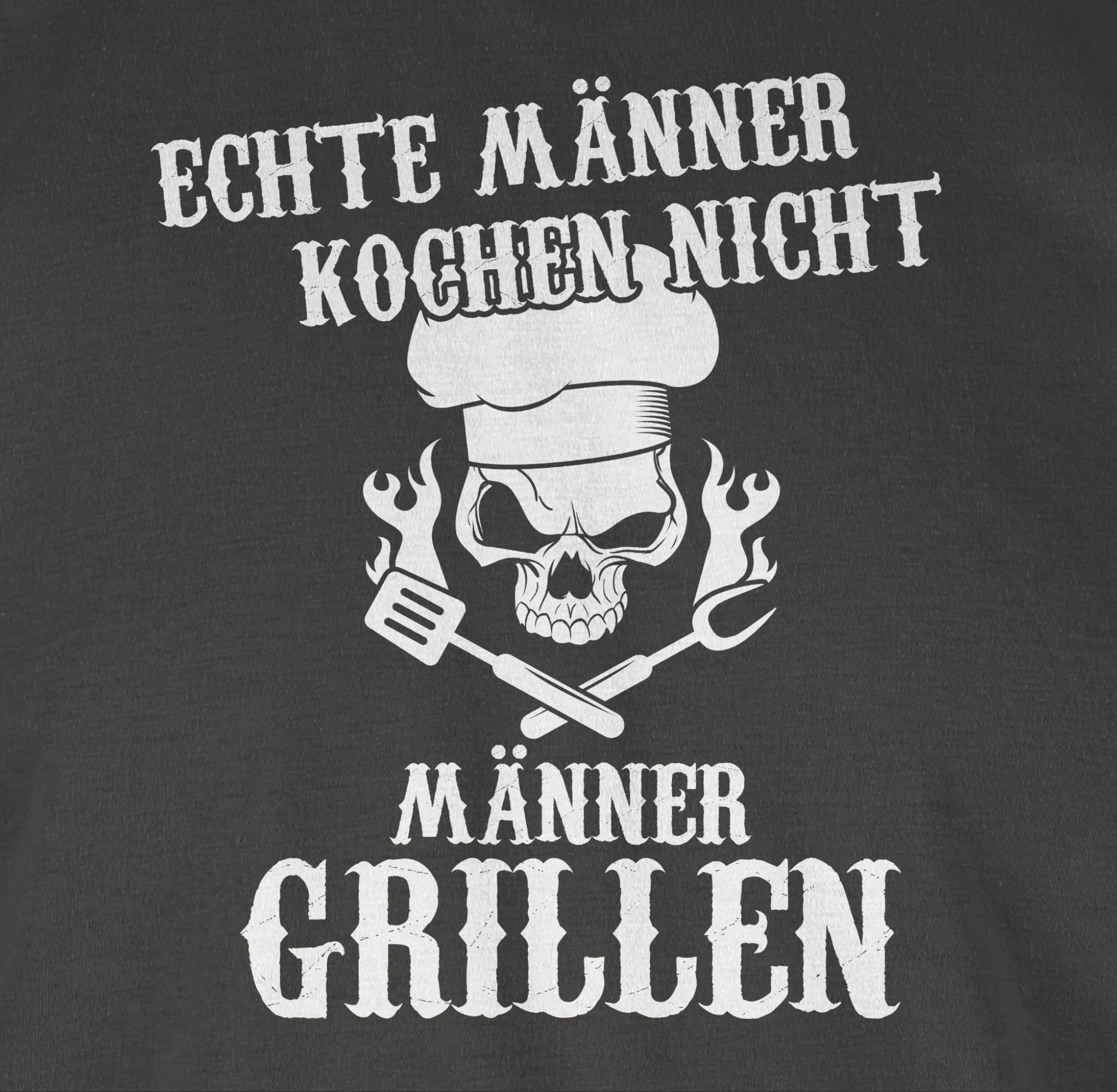 Grillzubehör Shirtracer Echte grillen Männer kochen T-Shirt Grillen & Dunkelgrau 3 Geschenk Männer nicht